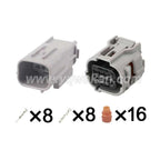 8 Pin Connector Waterproof 0.6mm Male Female Connector Reversing Radar Wiring Harness Housing Cable Plug 6189-1240 6188-0779