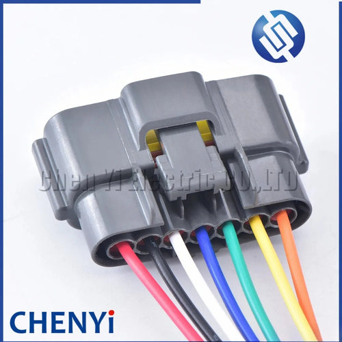 1 set 7 Pin female plastic housing plug wire electric cable automotive waterproof connector 6098-0148 for Nissan with 15cm 18awg