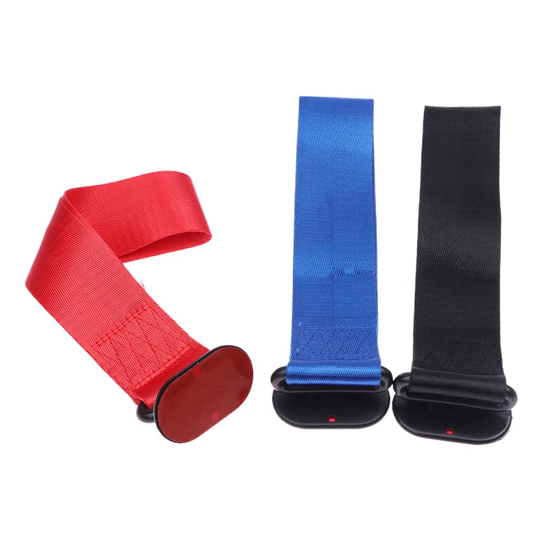 High Strength Car Color Pendant Tow Strap Belt Tow Rope Sticker Ribbon Car Decor Sticker Trailer Ropes Bumper Towing Strap