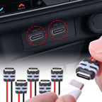 2Pin Waterproof USB C Female Socket Panel Mount Connector for Auto Smart Devices Household Appliances Medical Equipment  5/1pcs