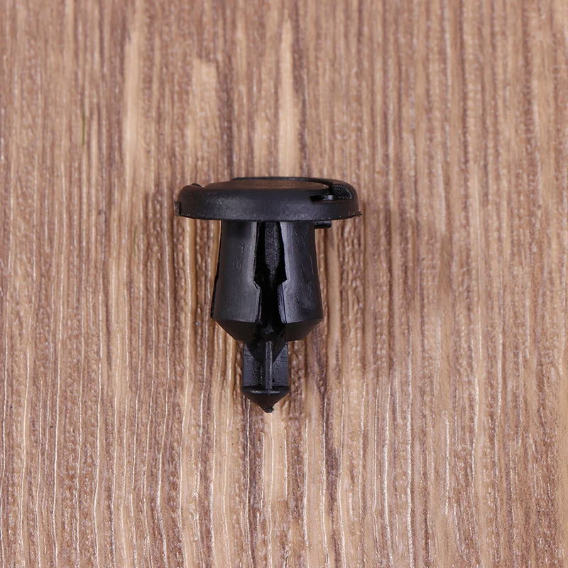 50/100Pcs 10mm Diameter 10mm Black Plastic Auto Fasteners Rivets Clips Vehicle Car Bumper Door Panel Liner Clips Retainer