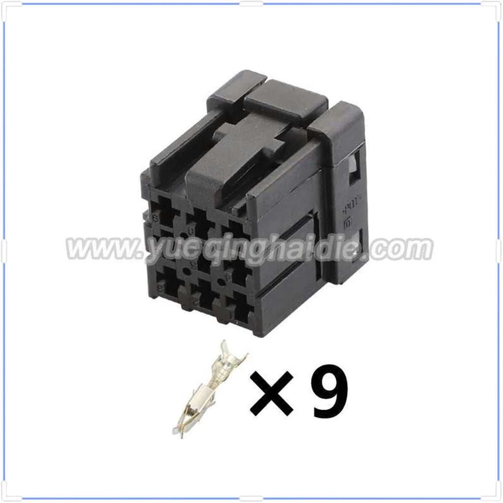 9 PIN Connector Wiring Harness Unsealed 2.8mm Series Female Connectors Cable Plug 1-968307-2 With Terminals