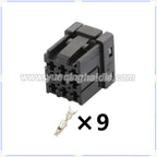 9 PIN Connector Wiring Harness Unsealed 2.8mm Series Female Connectors Cable Plug 1-968307-2 With Terminals