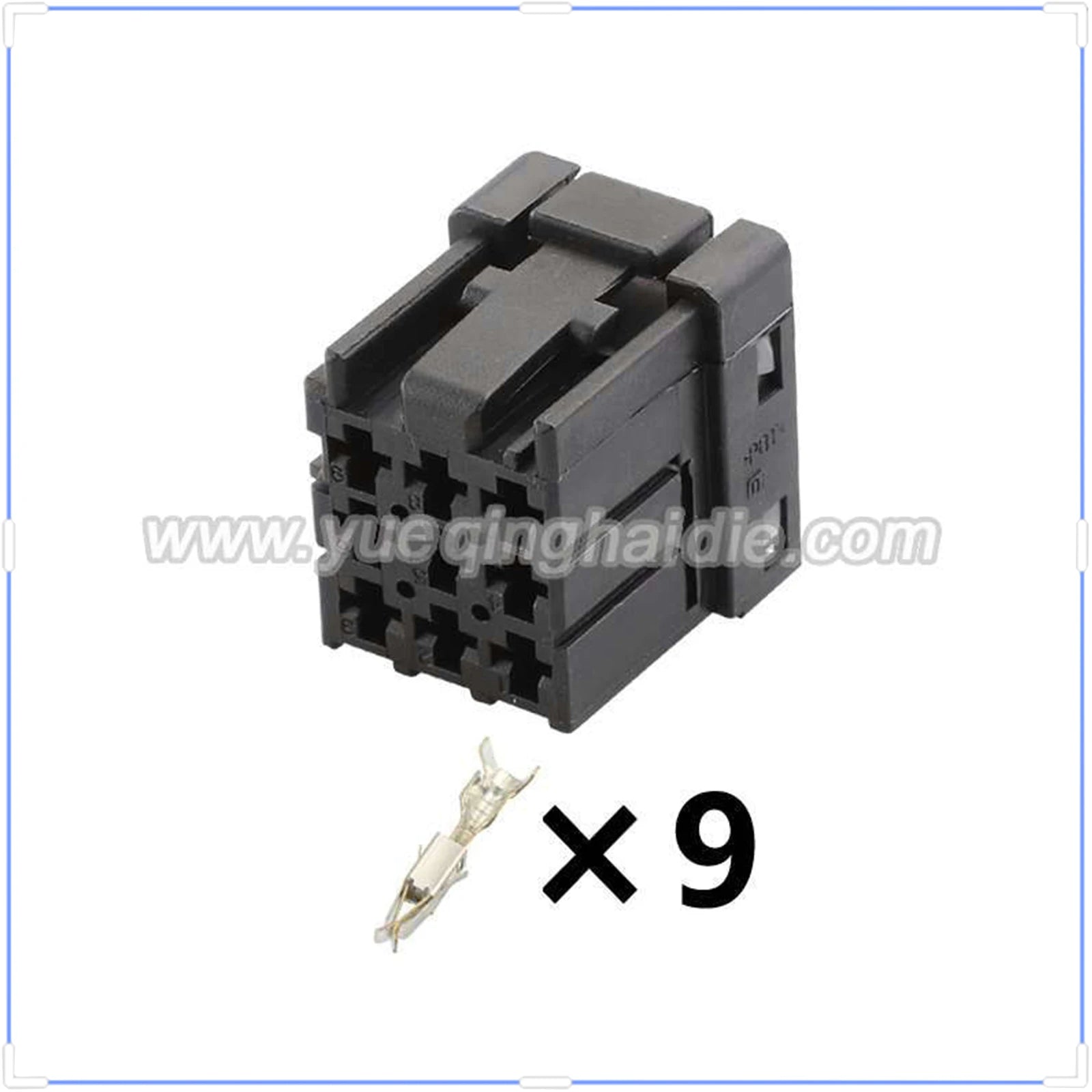 9 PIN Connector Wiring Harness Unsealed 2.8mm Series Female Connectors Cable Plug 1-968307-2 With Terminals