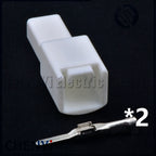2 Pin Automotive connector Car cigarette lighter power harness plug 7283-2345 90980-12498 1300-9342 4A1240-0001 For Toyota LEXUS