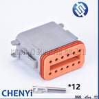 Connector With Fixed Flange Plug DT04-2P-L012 DT04-4P-L012 DT04-6P-L012 DT04-8P-L012 DT04-12P-L012 DT06-2S For Deutsch