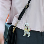 Creative Puppy Man Acrylic Creative Puppy Backpack Car Pendant Realistic Auto Rearview Mirror Ornament Car Interior Decoration
