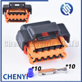 10 Pin  Automobile waterproof connector headlamp Headlight Lamp plug 98788-1201 With Pins For Peugeot 308 Citroen Renault