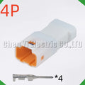 4 Pin Auto Waterproof Electronic Connector Wire Harness Butt Plug For 04R-JWPF-VSLE-S 0...