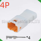 4 Pin Auto Waterproof Electronic Connector Wire Harness Butt Plug For 04R-JWPF-VSLE-S 0...