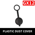 GX12 GX16 GX20 Aviation Connector Dust Cover, Threaded Protective Cap for Plug/Socket, Waterproof, Metal/Plastic Options