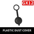 GX12 GX16 GX20 Aviation Connector Dust Cover, Threaded Protective Cap for Plug/Socket, Waterproof, Metal/Plastic Options