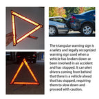 Car Tripod Folded Stop Sign Reflector Emergency Breakdown Warning Triangle Red Reflective Sticker Safety Hazard Tripod Amagi