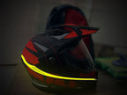 Light Up Your Ride Motorcycle LED Warning Strip with Multicolor Reflective Lights Light Film DIY Helmet Strip Accessories