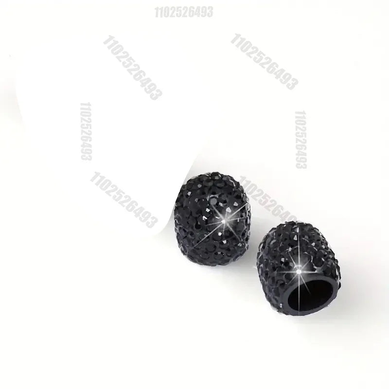 Diamond Crystal Motorcycle Car Tire Valve Caps 4/2pcs Shining Dust-proof Wheel Valve Cover Vehicle Bling Valve Cap Styling Toos