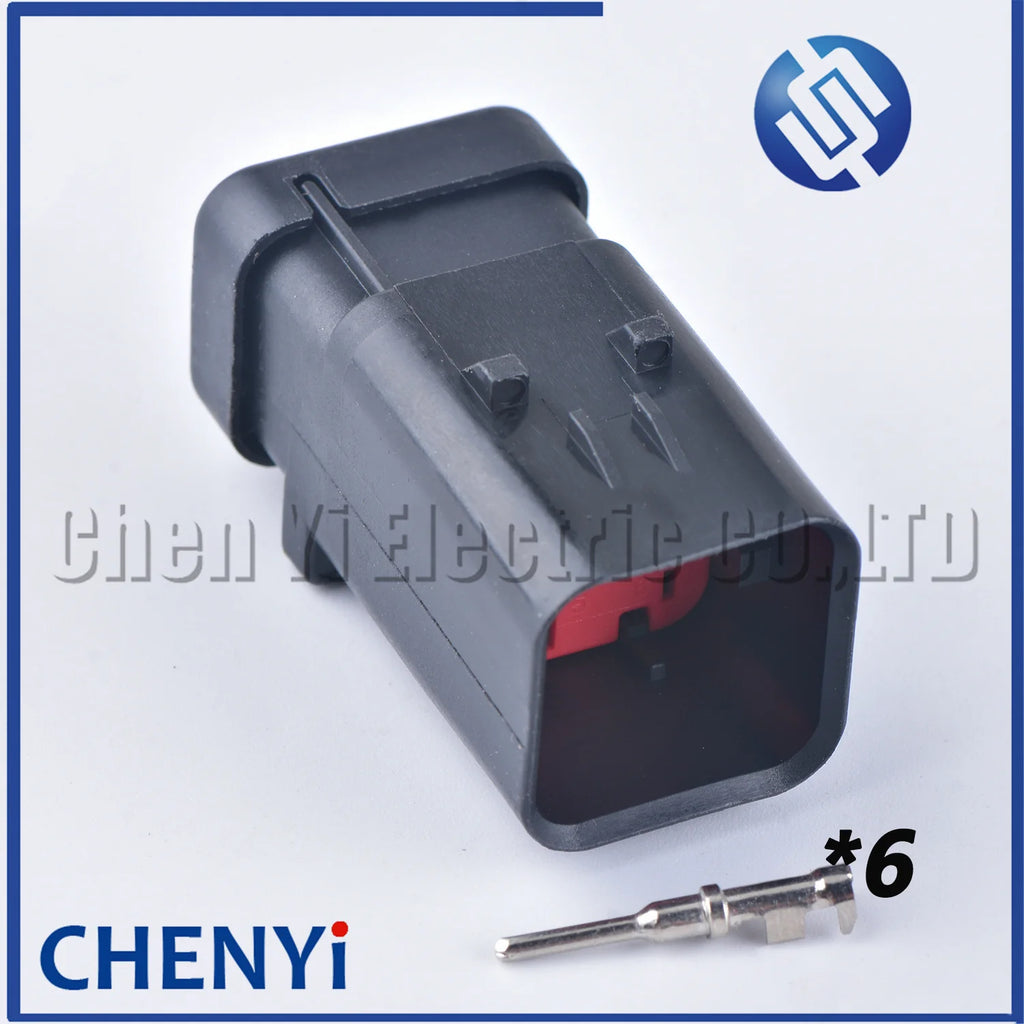 1 set 6 Pin 1.5mm Series male female Auto Waterproof Connector Camshaft Sensor Plug 776434-1 776433-1 For Carter Excavator