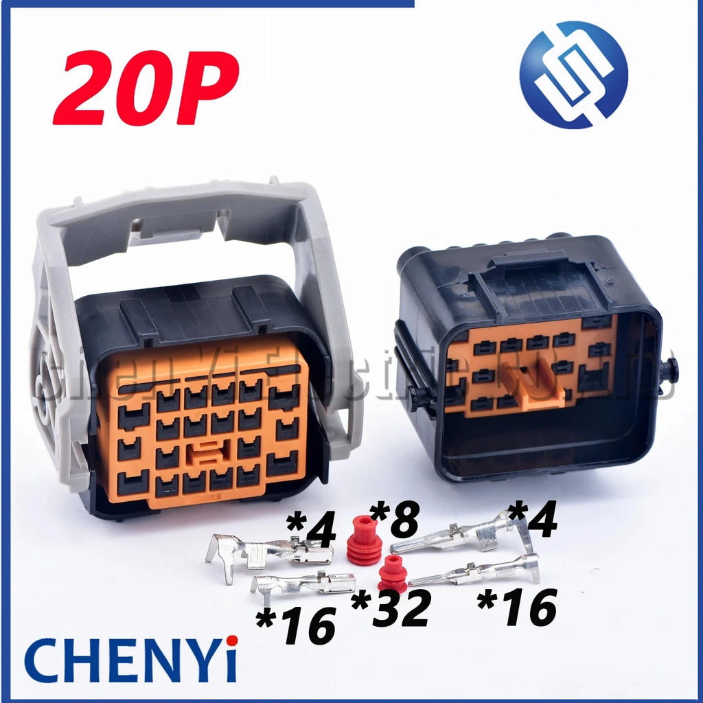 20 Pin female male Automobile waterproof connector Engine headlight assembly plug For Hyundai Santafe Kia K5