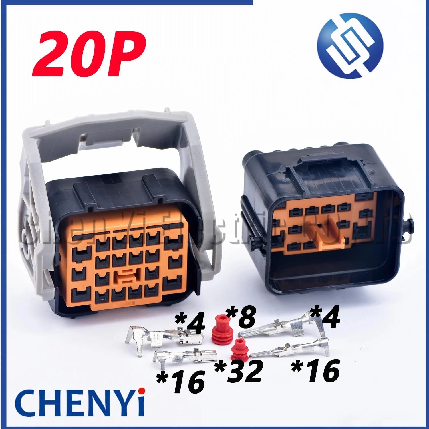 20 Pin female male Automobile waterproof connector Engine headlight assembly plug For Hyundai Santafe Kia K5
