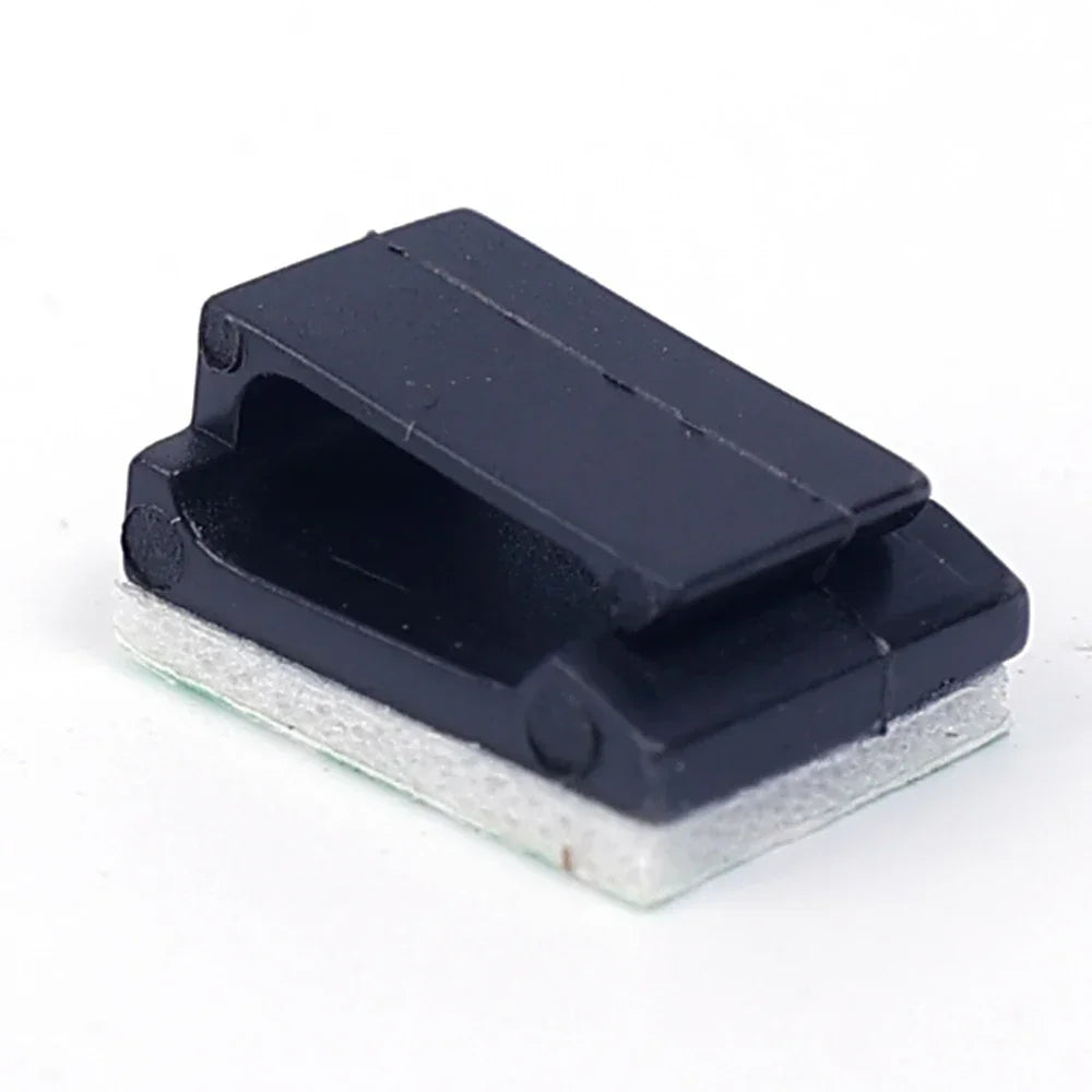 1-100Pcs Cable Clips Organizer Car Dashboard Self-Adhesive Drop Wire Holder Cord Manager Car Fixed Clamp Wire Clip Accessories