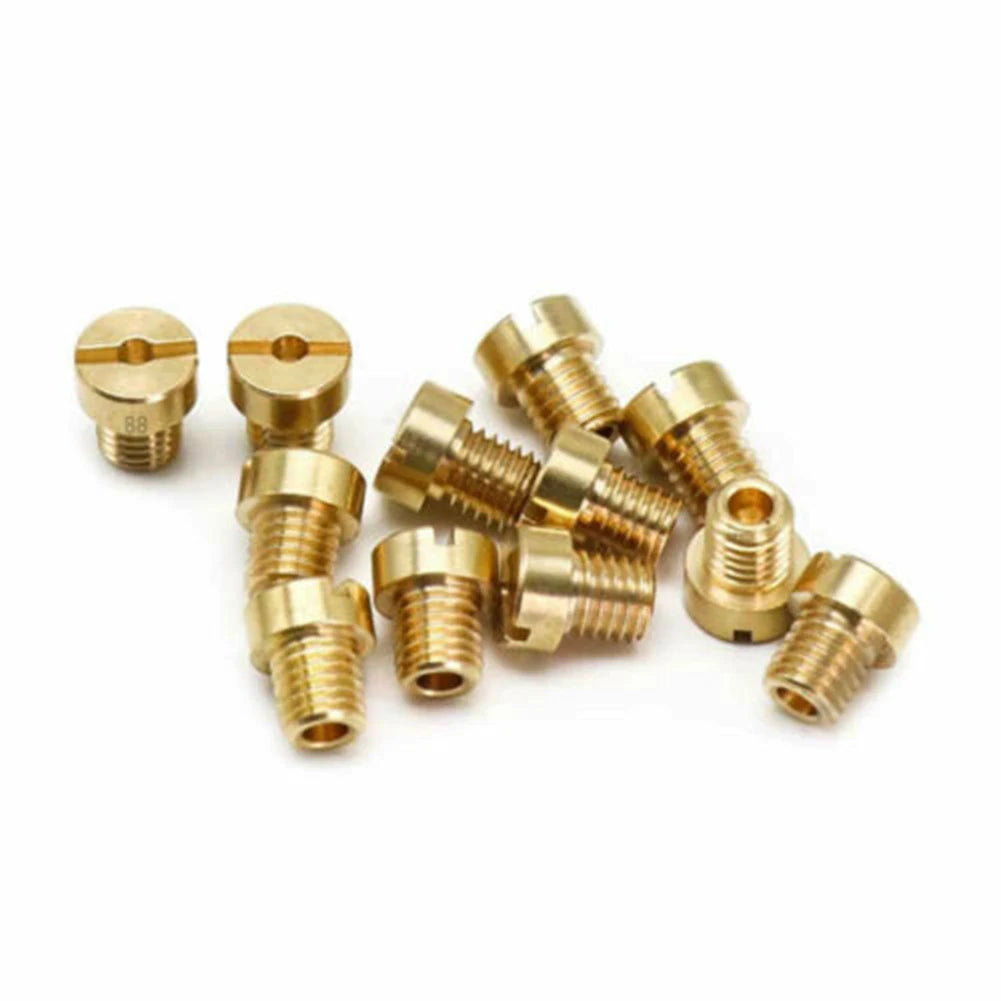 25pcs Carburetor Main Jet 55-115 M6 For Dellorto & For Mikuni 6mm Thread Carburetors Injector Nozzle Main Jet Set
