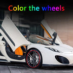 4M / 8M Car Grilles Decoration Strips Auto Wheel Protector Car-styling Accessories Wheel Sticker Tire Rim Strip Chrome Tape Good