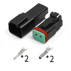5sets DT06-2S-E004 DT04-2P-E004 Deutsch type automotive waterproof connector 2p male busbar plug with terminal