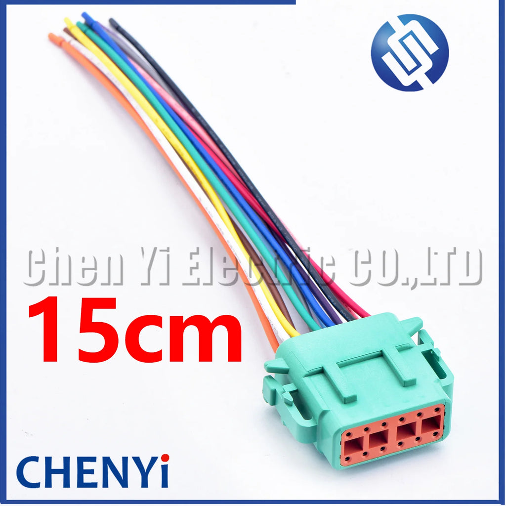 green Deutsch 12 Pin Sealed waterproof connector DTM06-12SC DTM04-12PC Automotive Connector Heavy Truck Wiring Harness Plug