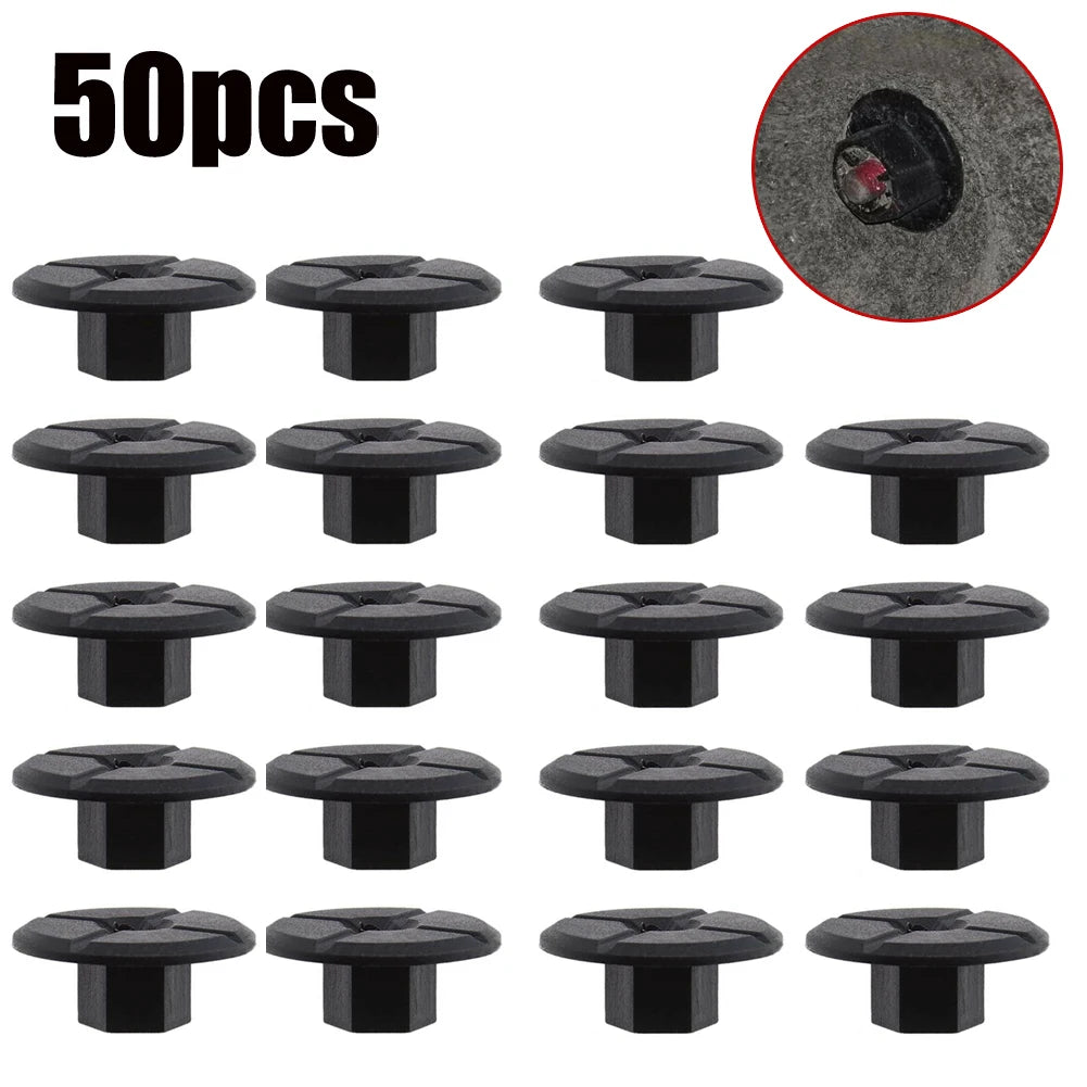 50Pcs Unthreaded Nut Clips For Mercedes For BMW 2019900050 51711958025 Car Snap Nut Fender Snap Interior Accessories