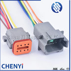 DT 2 3 4 6 8 12 Pin Automotive Sealed Electric Plug male female Waterproof Connector Wire Harness DT06-2S DT04-2P For Deutsch