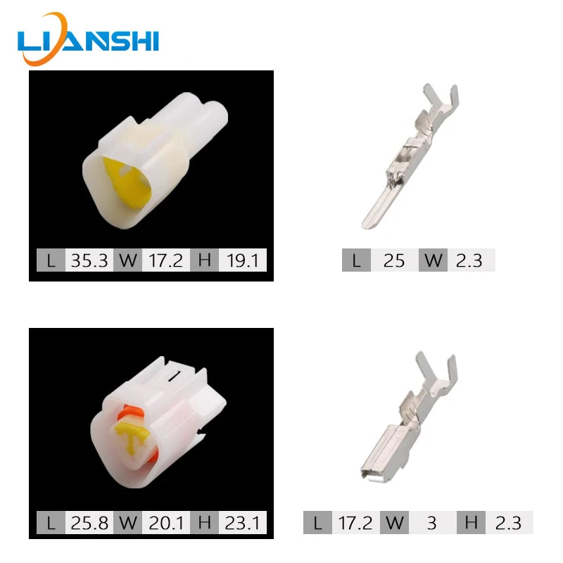 FW-C-3F-B FW-C-3M-B Automotive waterproof connector Flame out switch Solenoid valve plug 3p harness housing with terminal