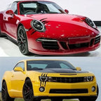 New 1pcs Claw Marks Headlight Decal Car Sticker Monster Claw Marks Car Headlight Stripes Scratch Vinyl Decal Universal For Most