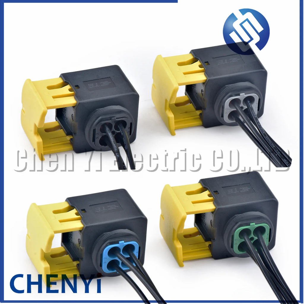 4 Pin New Energy Connector Harness Plug Nitrogen oxygen sensor plug 1-1418390-1 2-1418390-1 3-1418390-1 4-1418390-1 15cm wires