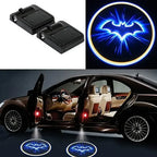 2PCS Car Door Light Welcome Lamp Wireless Projector Auto Decoration HD LED For Bat Logo Auto Accessories Amagi
