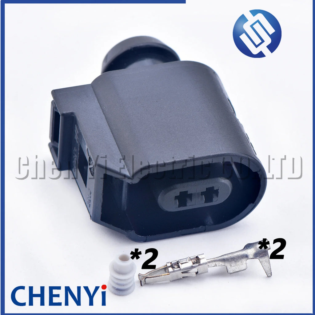 2 Pin 1.5mm Female Automotive Waterproof Connector ABS Sensor Wire harness Plug 6E0973702  6E0 973 702 8T0973702