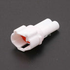 2 PIN AC Assembly White Car 2mm Male Female Waterproof Connector Automobile Foglight Electric Wiring Socket