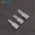 100pcs 6.3 spring single wire Double wire large hole PVC insulating sheath 250 spring female terminal PVC sheath