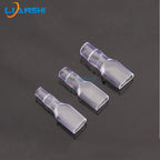 100pcs 6.3 spring single wire Double wire large hole PVC insulating sheath 250 spring female terminal PVC sheath