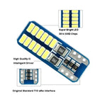 20PCS T10 W5W LED Canbus 3014 24SMD No Error 194 168 Car Interior Instrument Light Bulb Lamp 12v Universal White 6000k Amagi