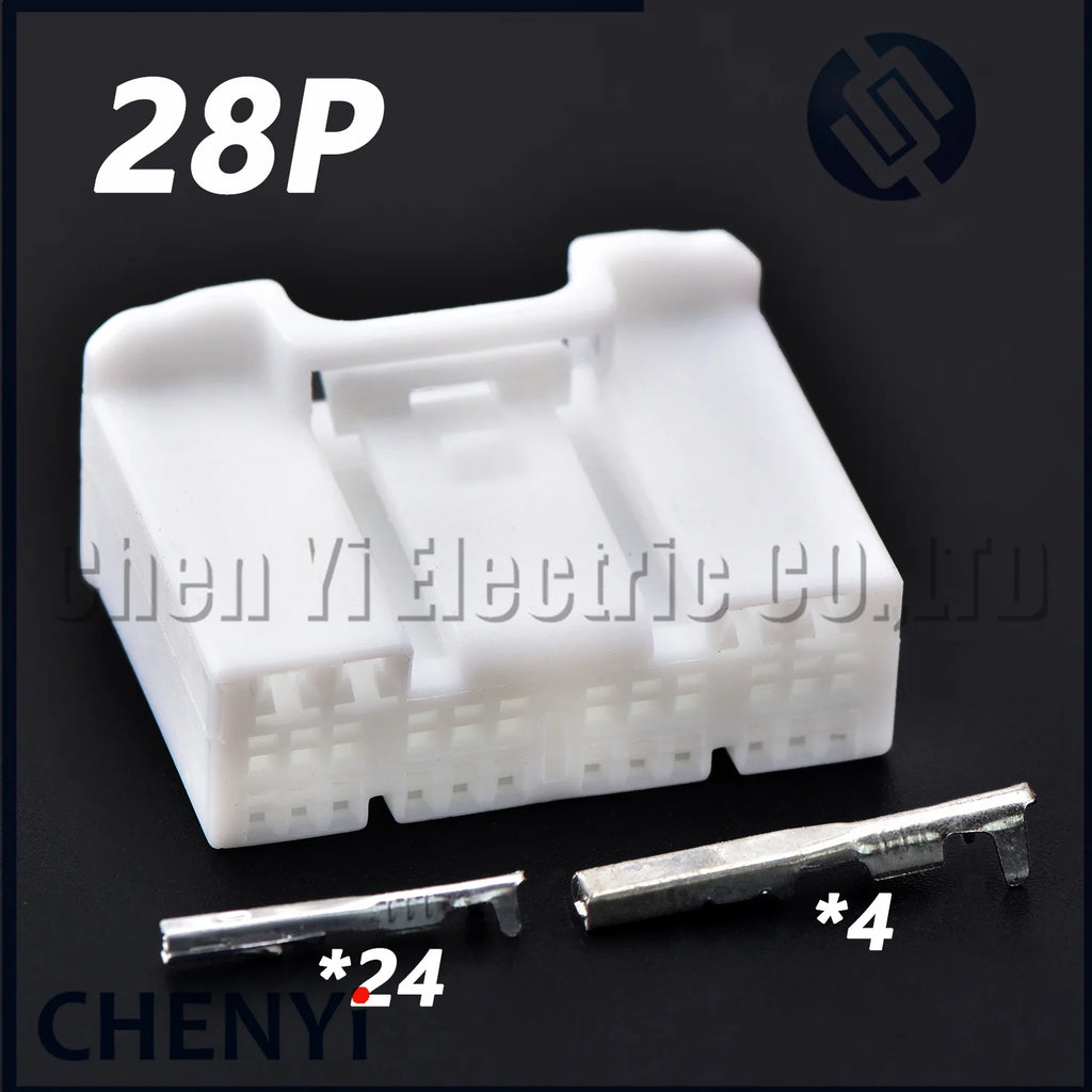 28 Pin Automobile Connector Car CD player host Radio navigation Power plug 90980-12908 with Pin For Toyota Corolla Sienna Camry