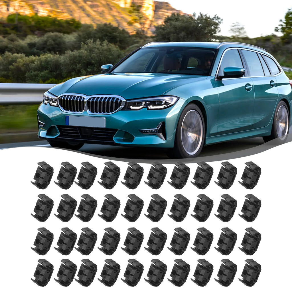 Car Double Brake Line Clip Brake Line Holder 4.75mm For Skoda A4/S4/A6 Car Brake Line Hose Clips Double Cable Holder Clip