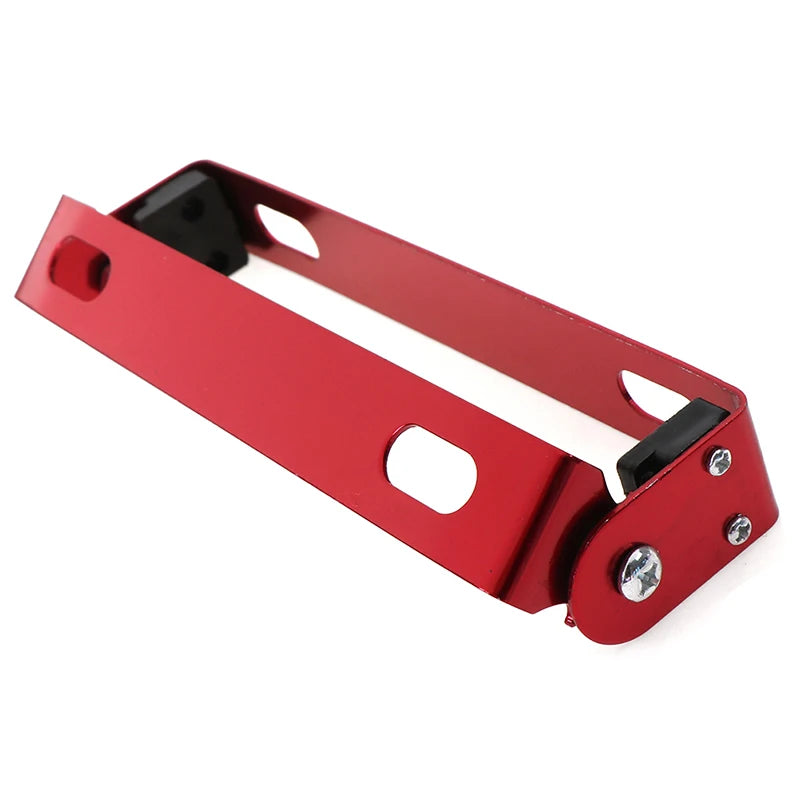 Universal Motorcycle Car License Plate Frame Aluminum Power Racing Auto Adjustable Angle Metal License Plate Holder Bracket