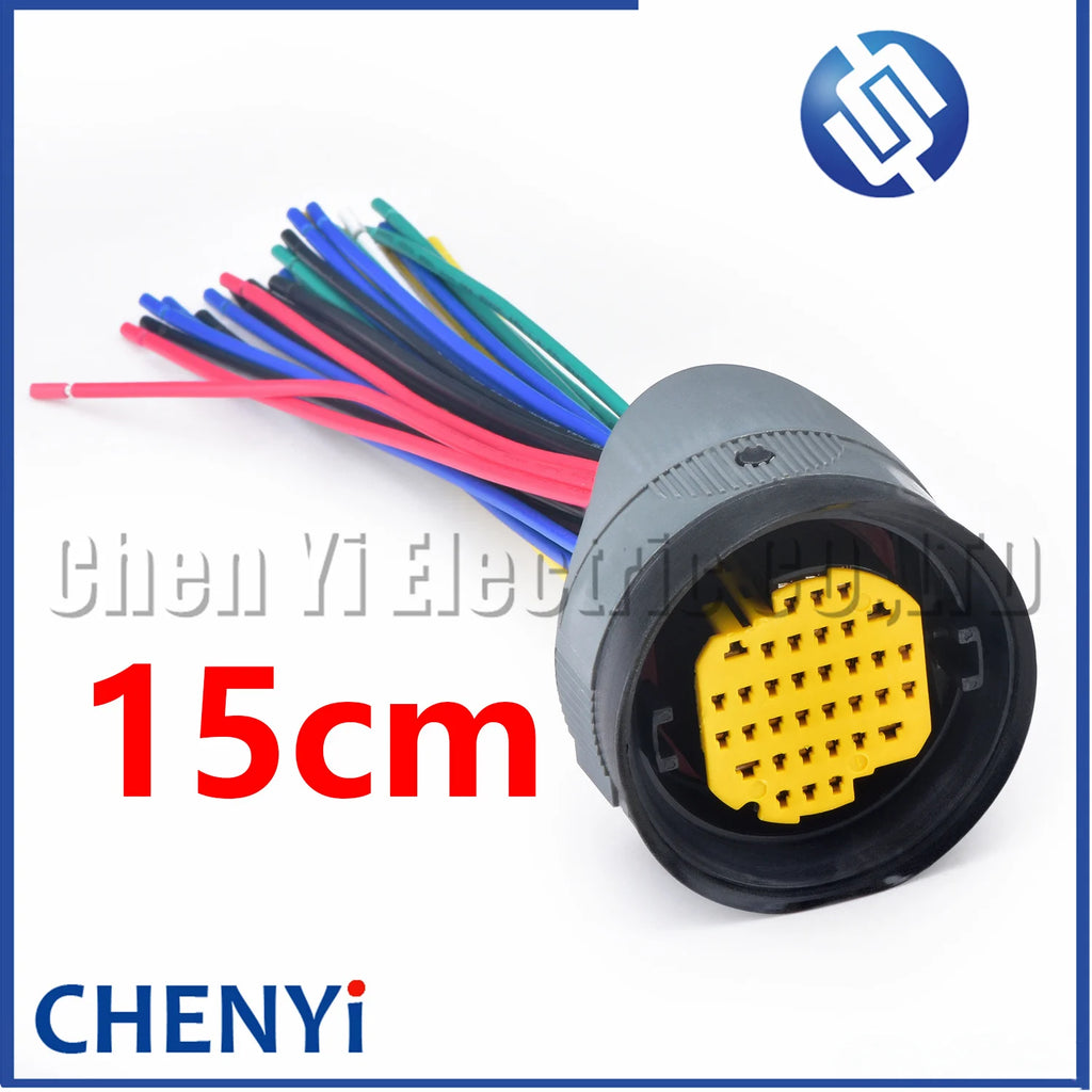 34 Pin automotive waterproof connector Car body door chassis wiring harness plug DTBFHPE34BKSV For Peugeot Citroen Maserati Fiat