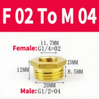 Brass BSP Reducing Hexagon Bushing Adapter Fitting,Male to Female Connector for Fuel,Water,Gas,Oil,1/8" 1/4" 3/8" 1/2" 3/4" 1"