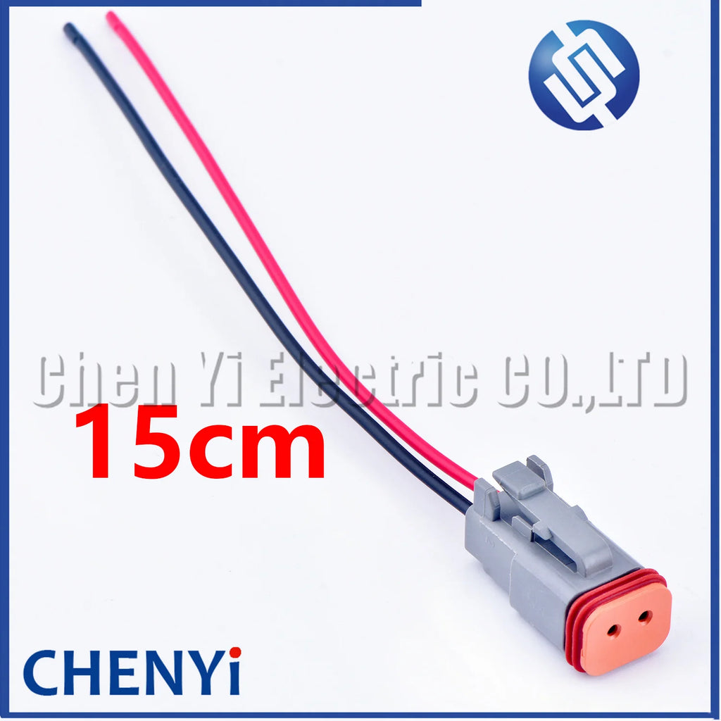 2 Pin Automotive Waterproof Connector Wire harness plug DT06-2S DT04-2P DT04-2P-L012 DT15-2P DT13-2P For Deutsch DT series
