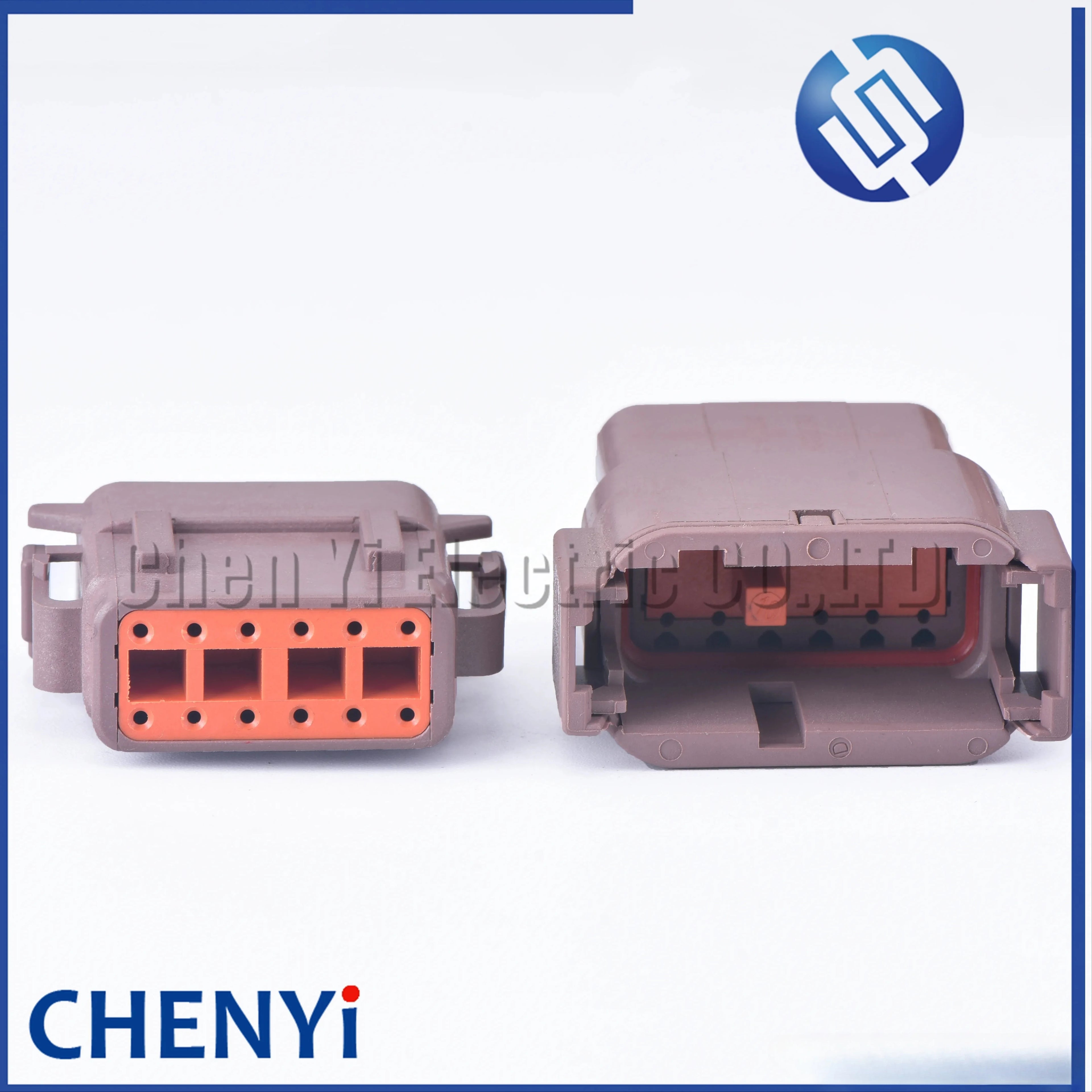 brown Deutsch 12 Pin Sealed waterproof connector DTM06-12SD DTM04-12PD Automotive Connector Heavy Truck Wiring Harness Plug