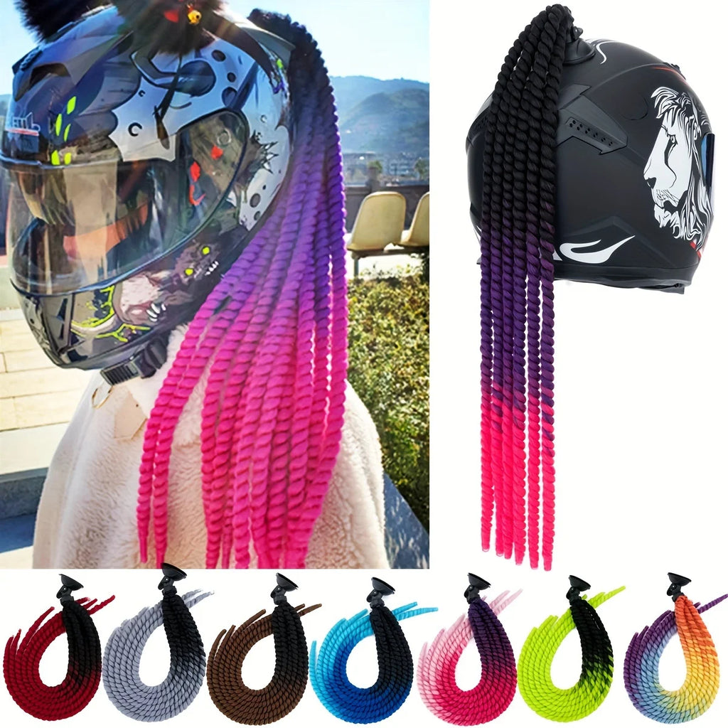 24Inch Stylish and Secure Motorcycle Helmet Ponytail Attachment Easily Add Length and Volume to Your Hair While Riding Amagi