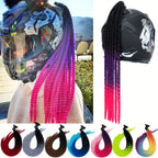 24Inch Stylish and Secure Motorcycle Helmet Ponytail Attachment Easily Add Length and Volume to Your Hair While Riding Amagi