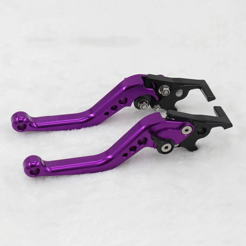 1Pair Motorcycle Brake Handle Motorbike Modification CNC Clutch Drum Brake Lever Handle Adjustable Modification Handlebar Set