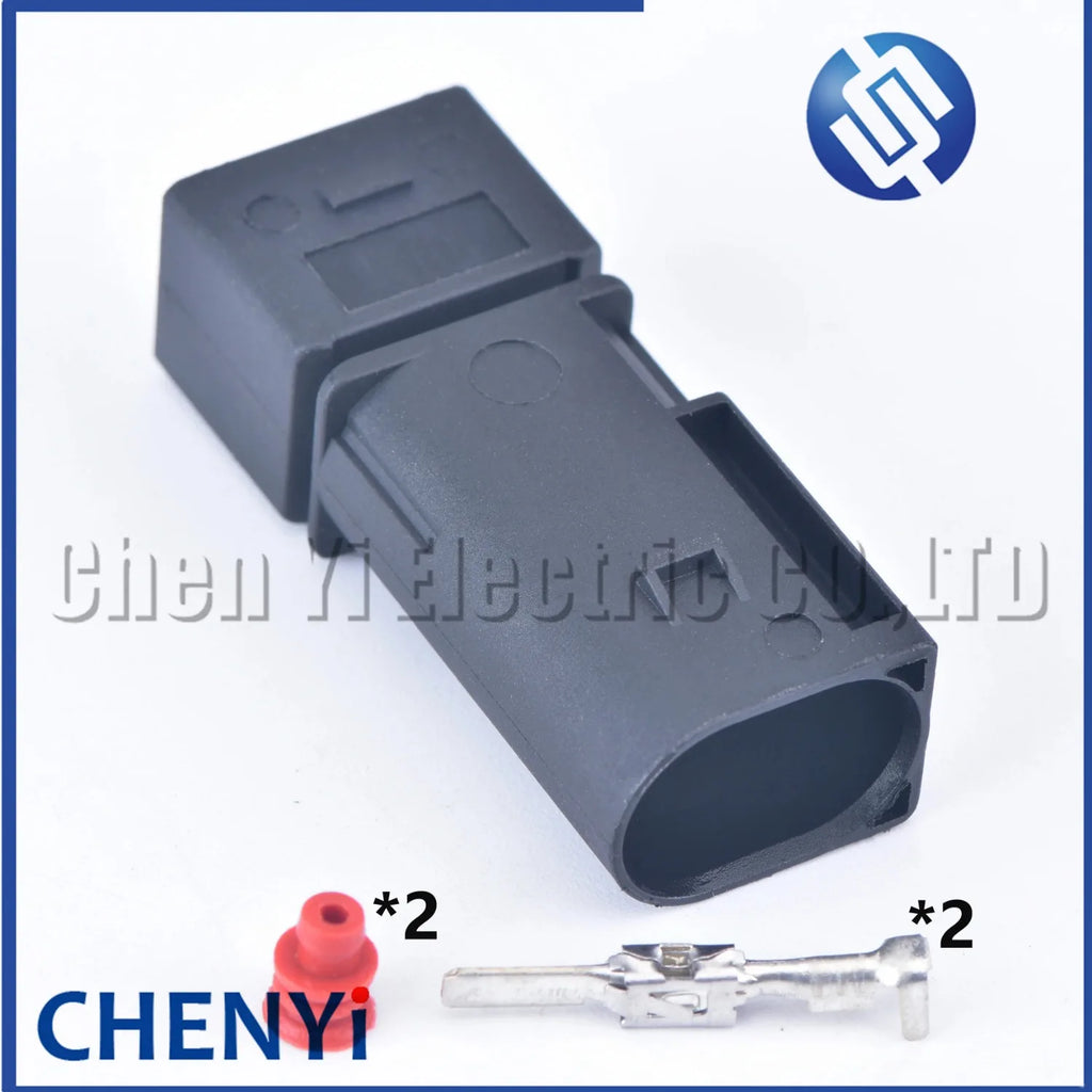 2 Pin female Automobile waterproof connector Car generator plug Oil pump Wire harness plug 1-967412-1