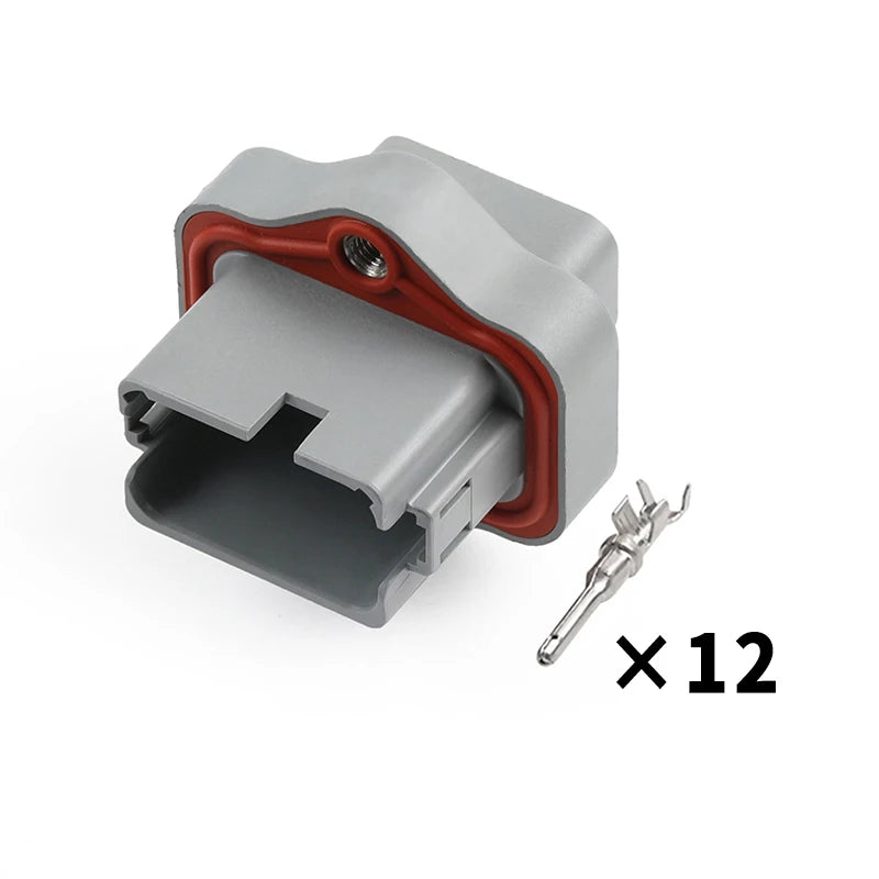 AT04-12PA-PM05 Amphenol 12-hole waterproof wiring harness connector flange fixed mounting sheath with terminal